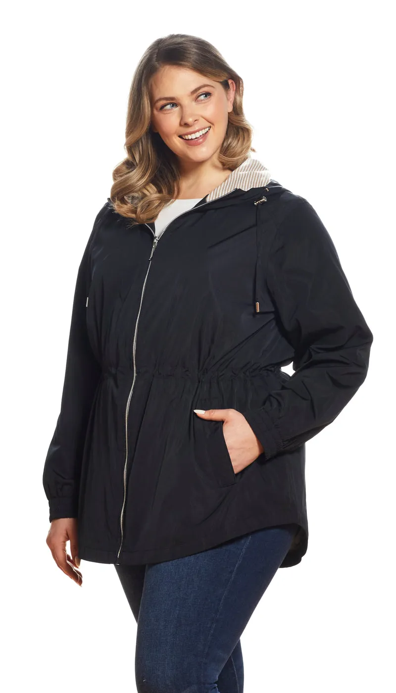 HOODED ZIP FRONT ANORAK