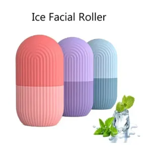 Ice Roller for Face | Ice Roller for Face Massager | Face Ice Roller for Men & Women | Ice Cube Roller for Glowing Skin & Puffy Eyes (Multicolor)