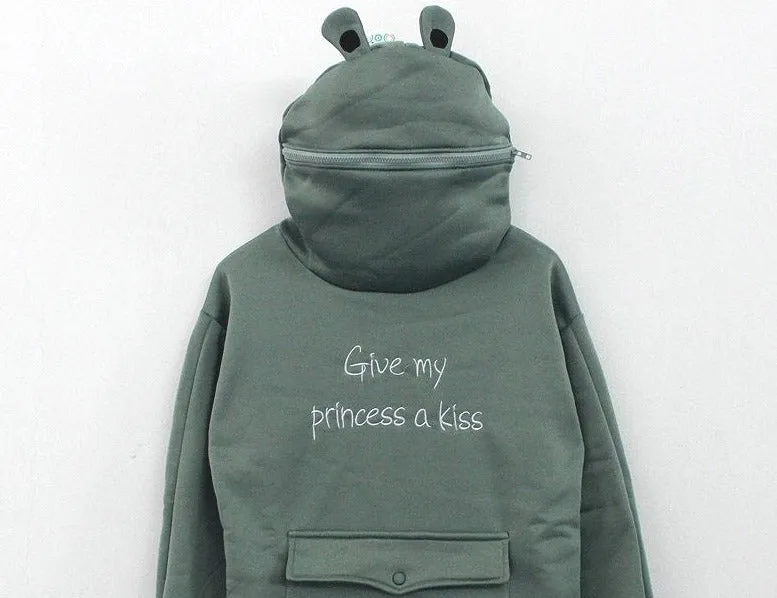 Japanese Style Long Sleeve Frog Hoodie