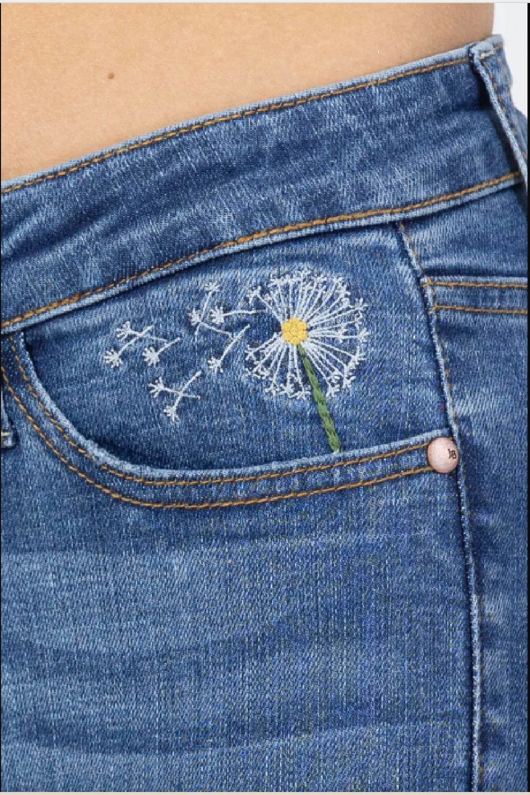 Judy Blue Dandelion Skinny Jeans