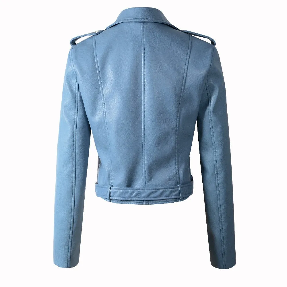 Katherine Women's Motorcycle Genuine Leather Jacket