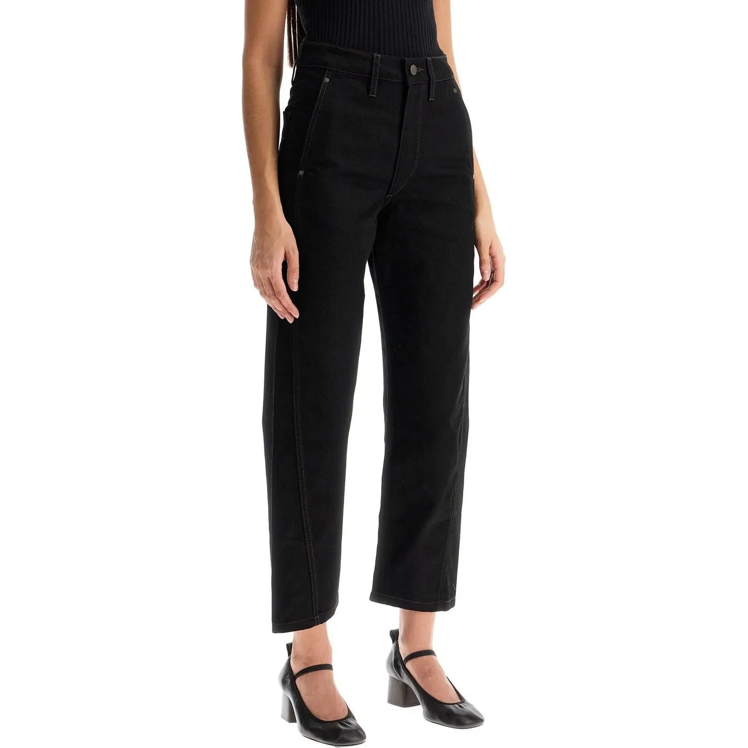 Lemaire cropped pants with twisted seams