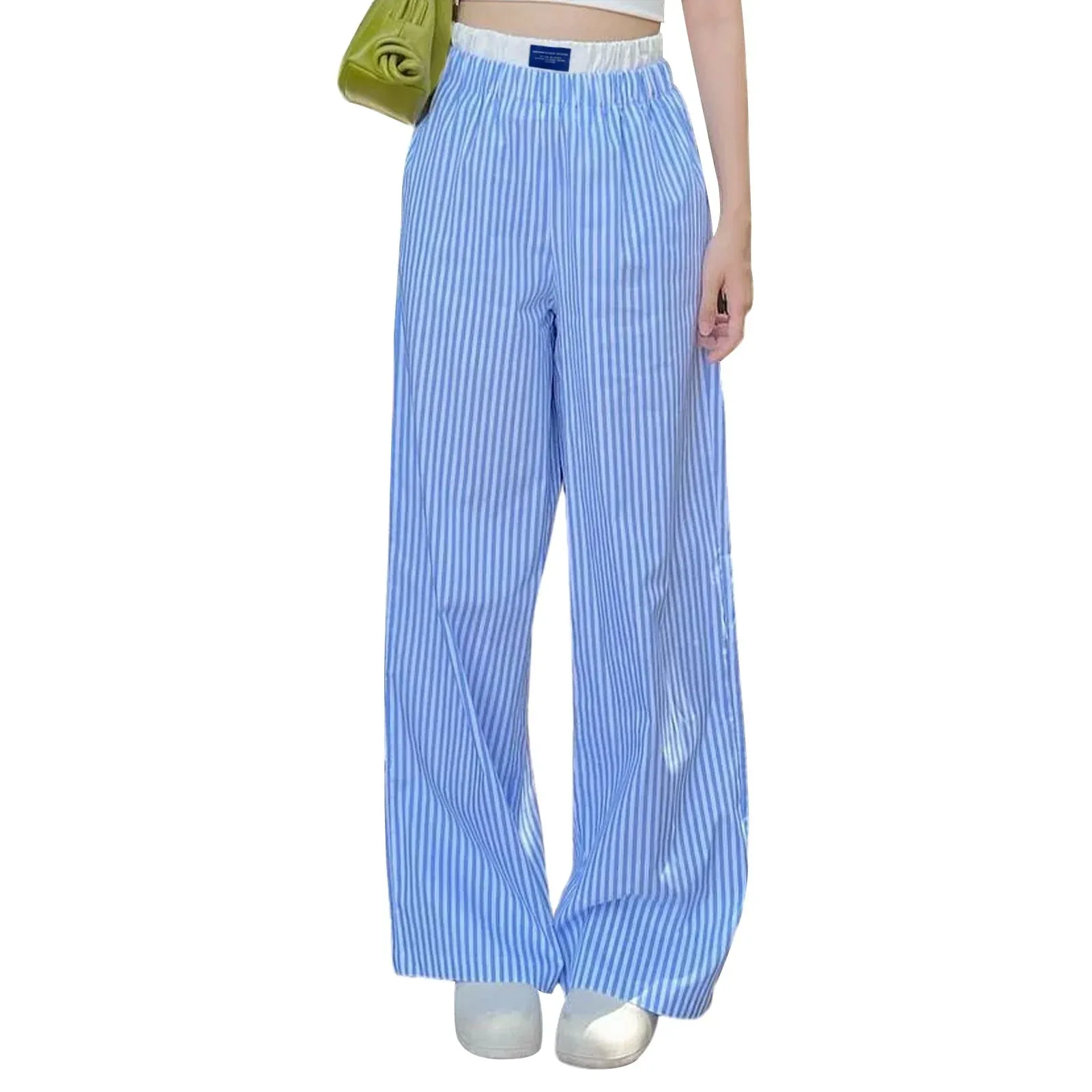 Letter Sign Wide Leg Streetwear Fashionable Pants