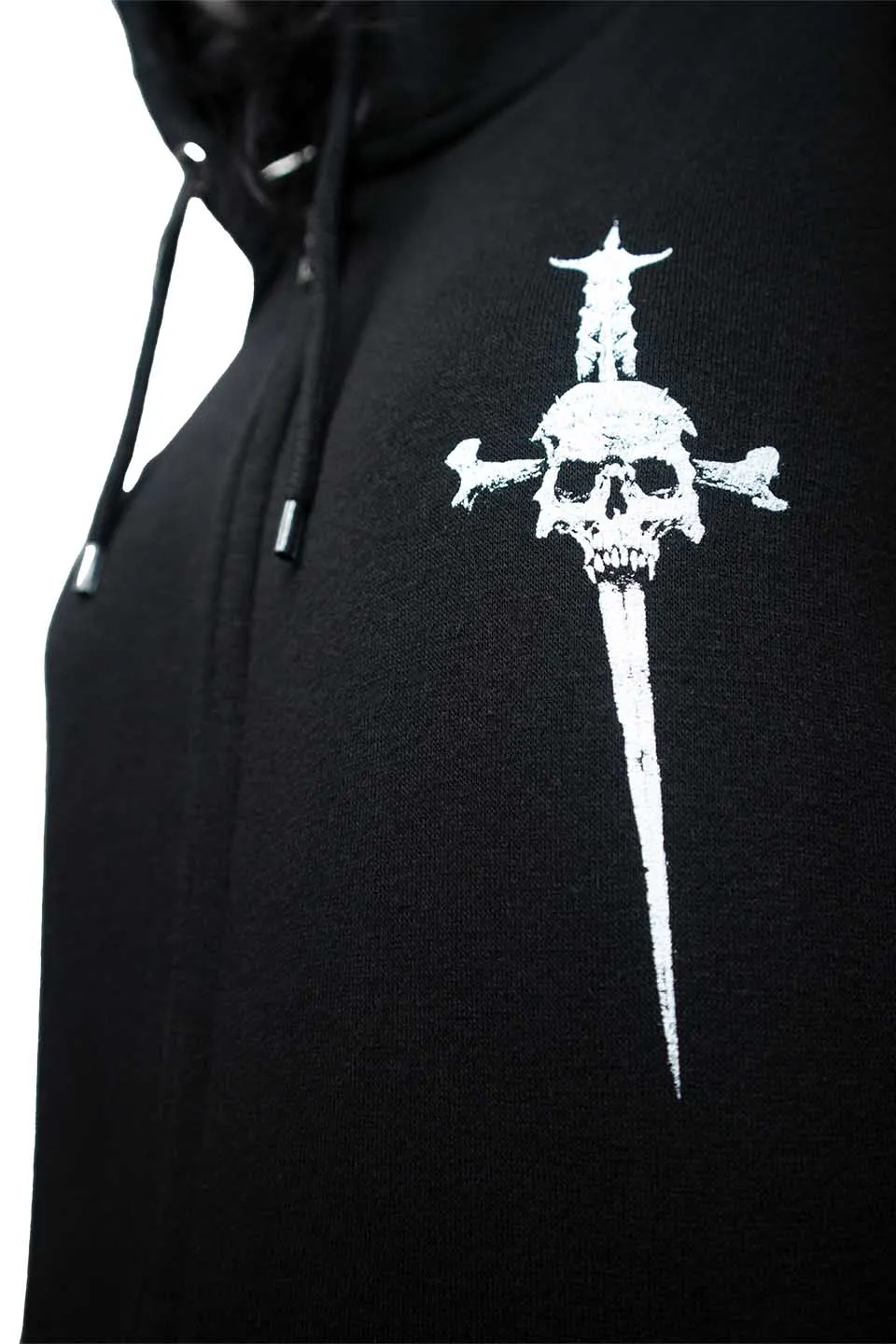 Lip Service Dagger Coffin Zip Hoodie