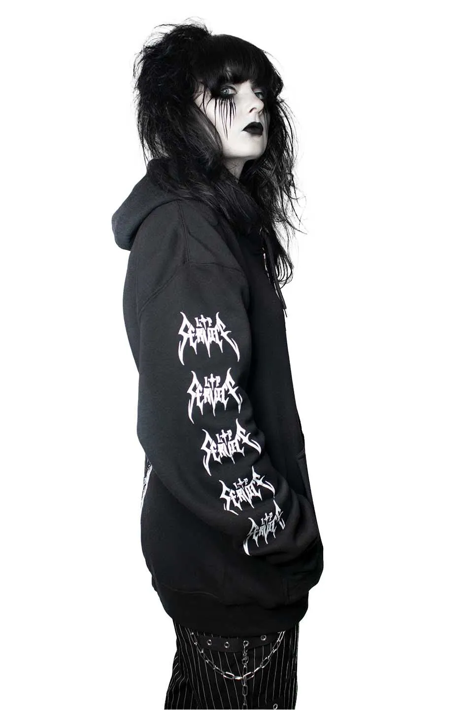 Lip Service Dagger Coffin Zip Hoodie