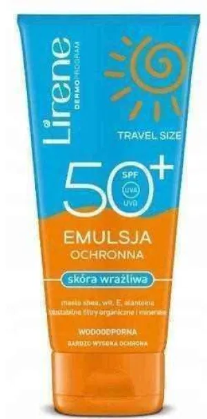 Lirene Protective emulsion SPF50   sensitive skin Travel Size 90ml