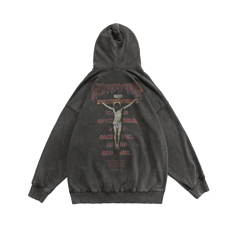 MADEEXTREME 'The Lord' Washed Hoodie