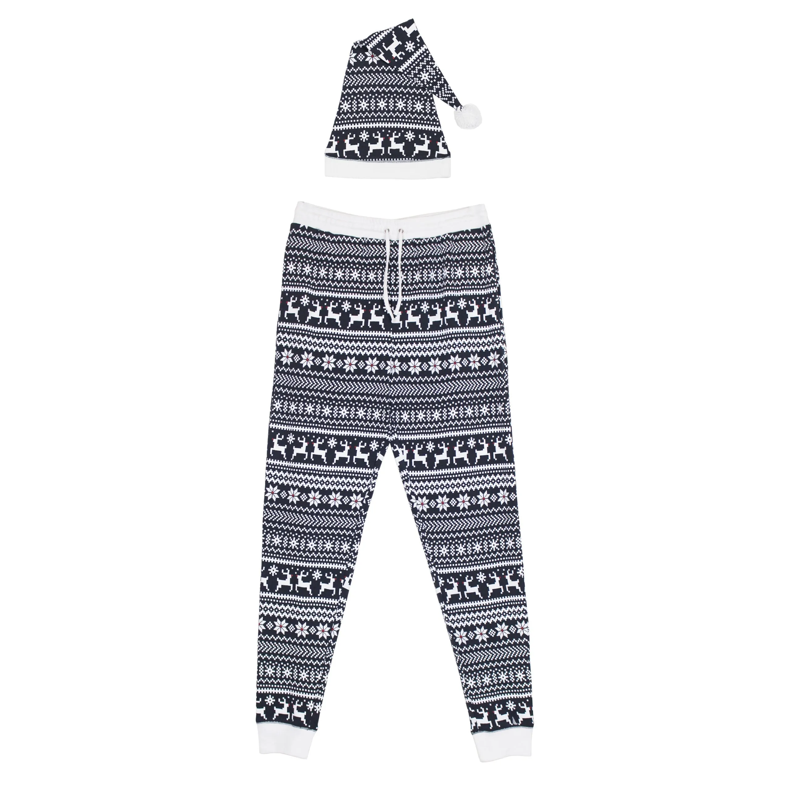 Men's Organic Holiday Jogger & Cap Set