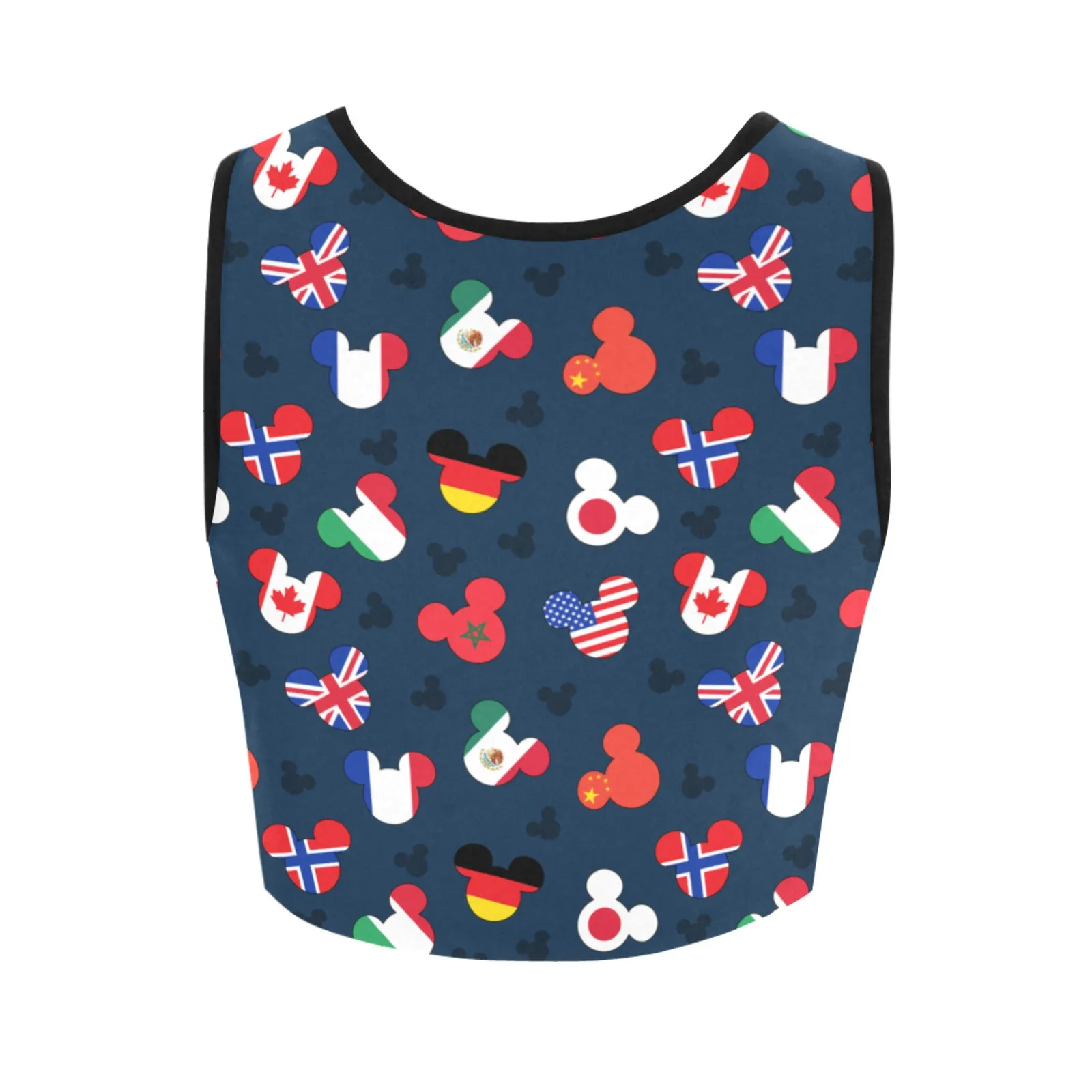 Mickey Flags Women's Crop Top