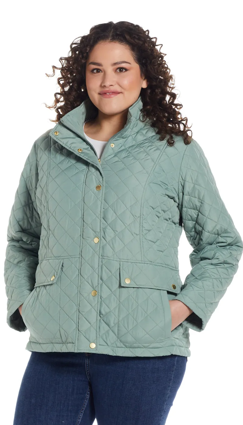 MODERN QUILTED BARN JACKET