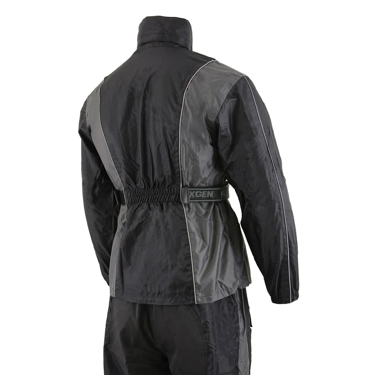 NexGen SH222503 Women's Motorcycle-Outdoors Black and Grey Hooded