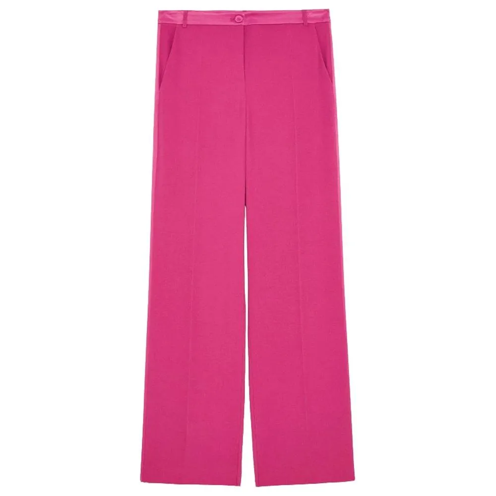 Patrizia Pepe Elegant Fuchsia Palazzo Trousers