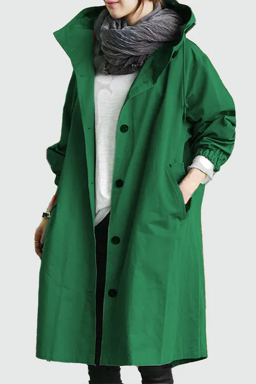 Peyton - Oversized Hooded Rain Jacket