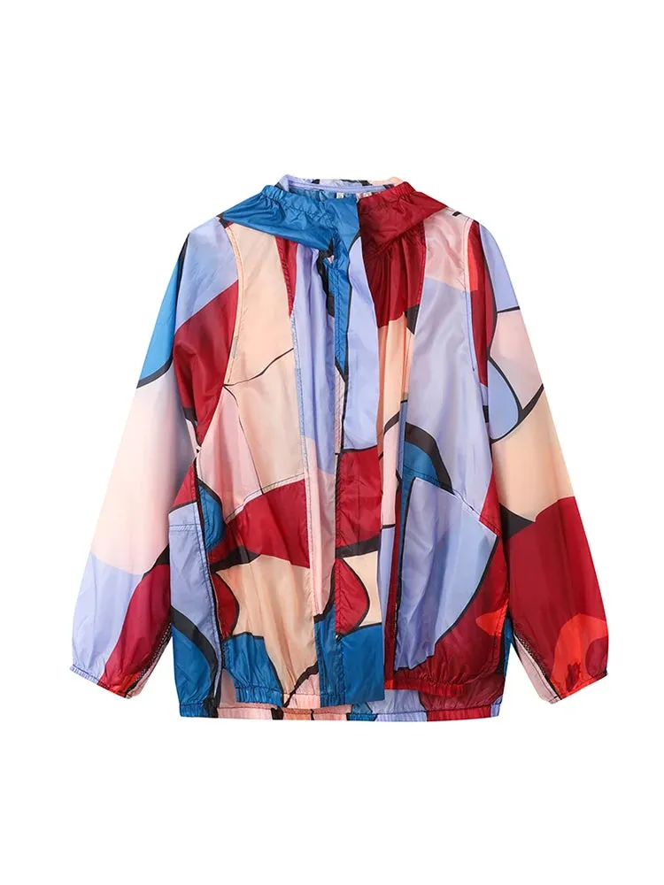 Pre Order:  Lightweight Breathable Hooded Floral Jacket