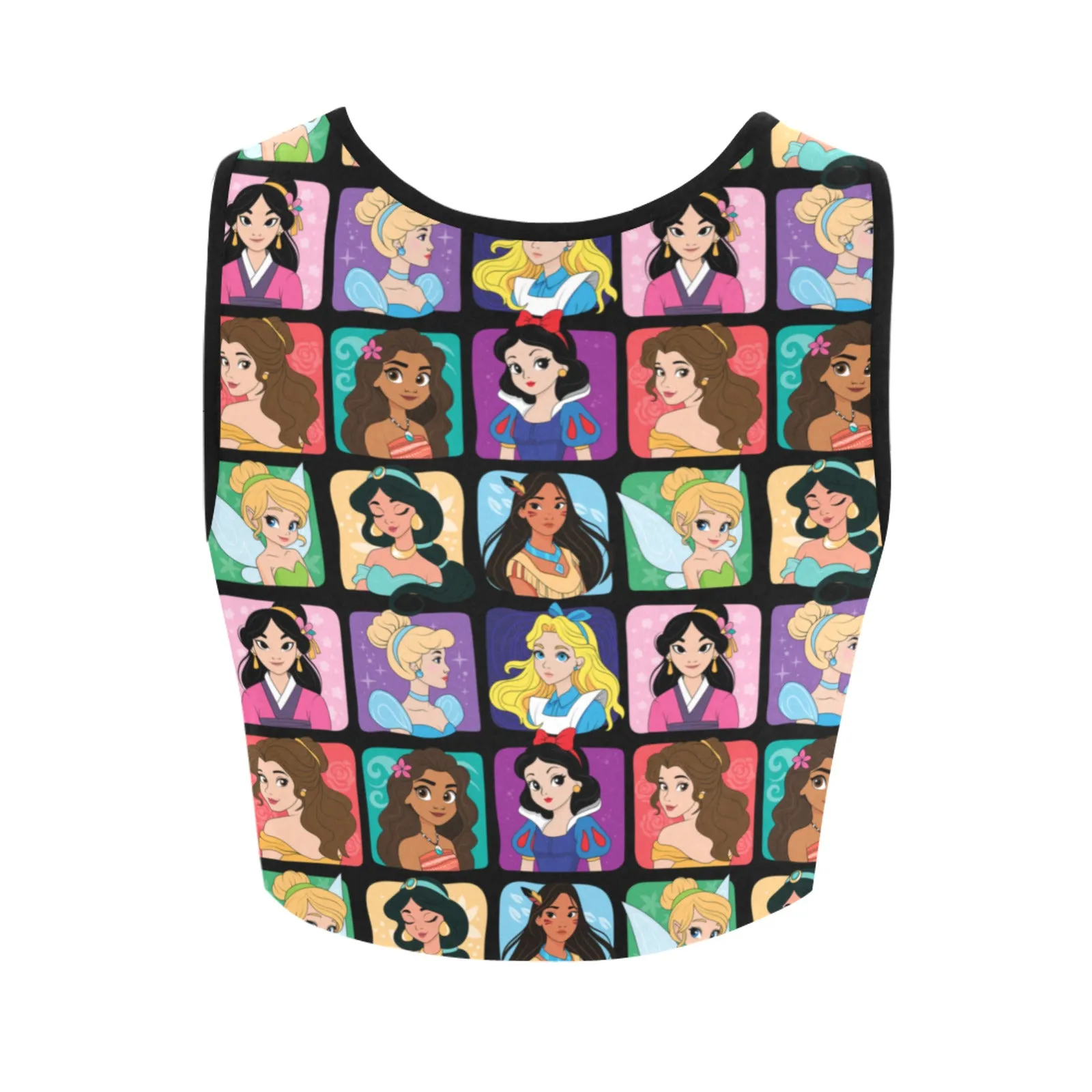 Princess Portraits Women's Crop Top