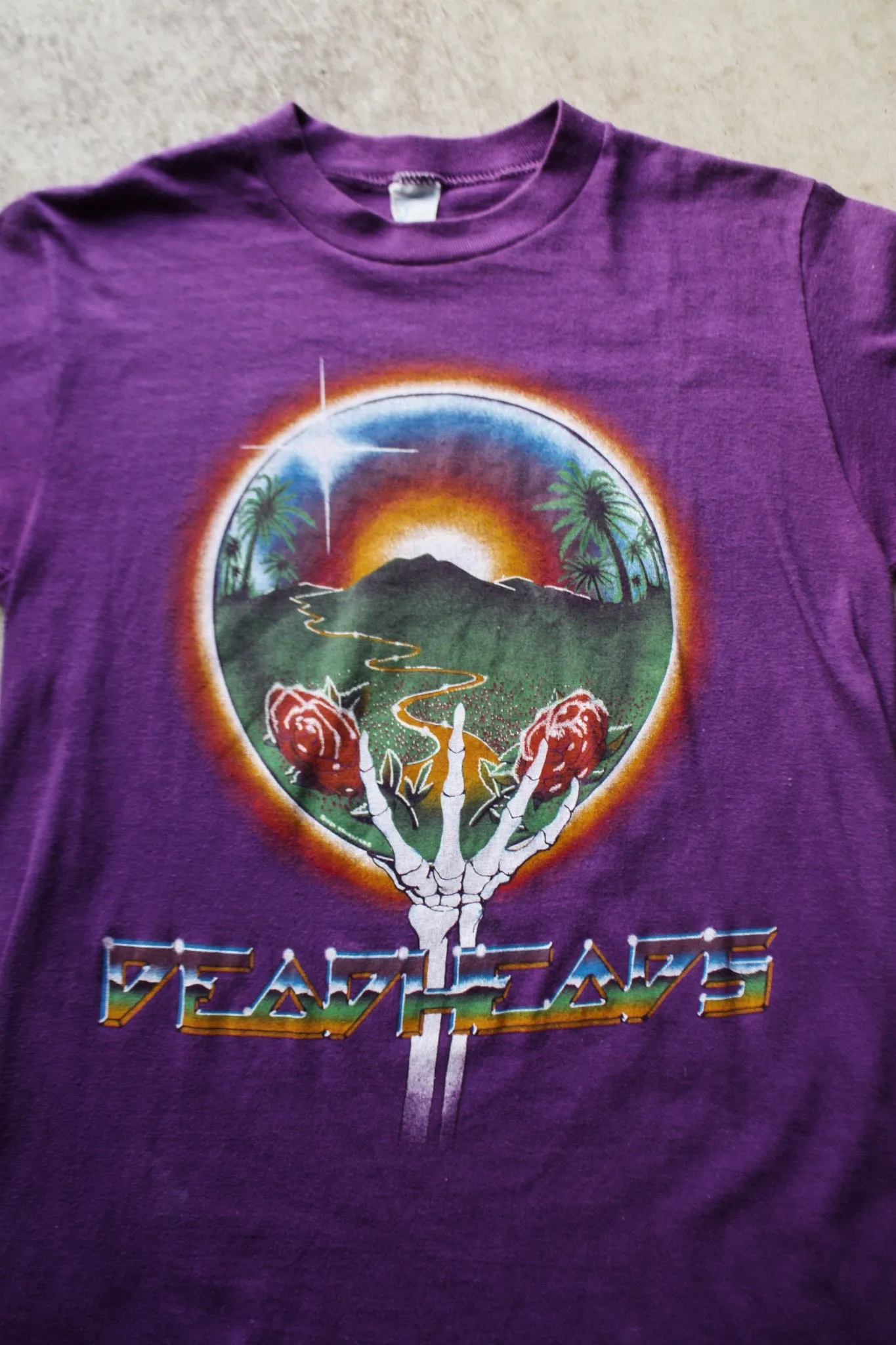 Purple Grateful Dead 1983 Summer Tour Shirt