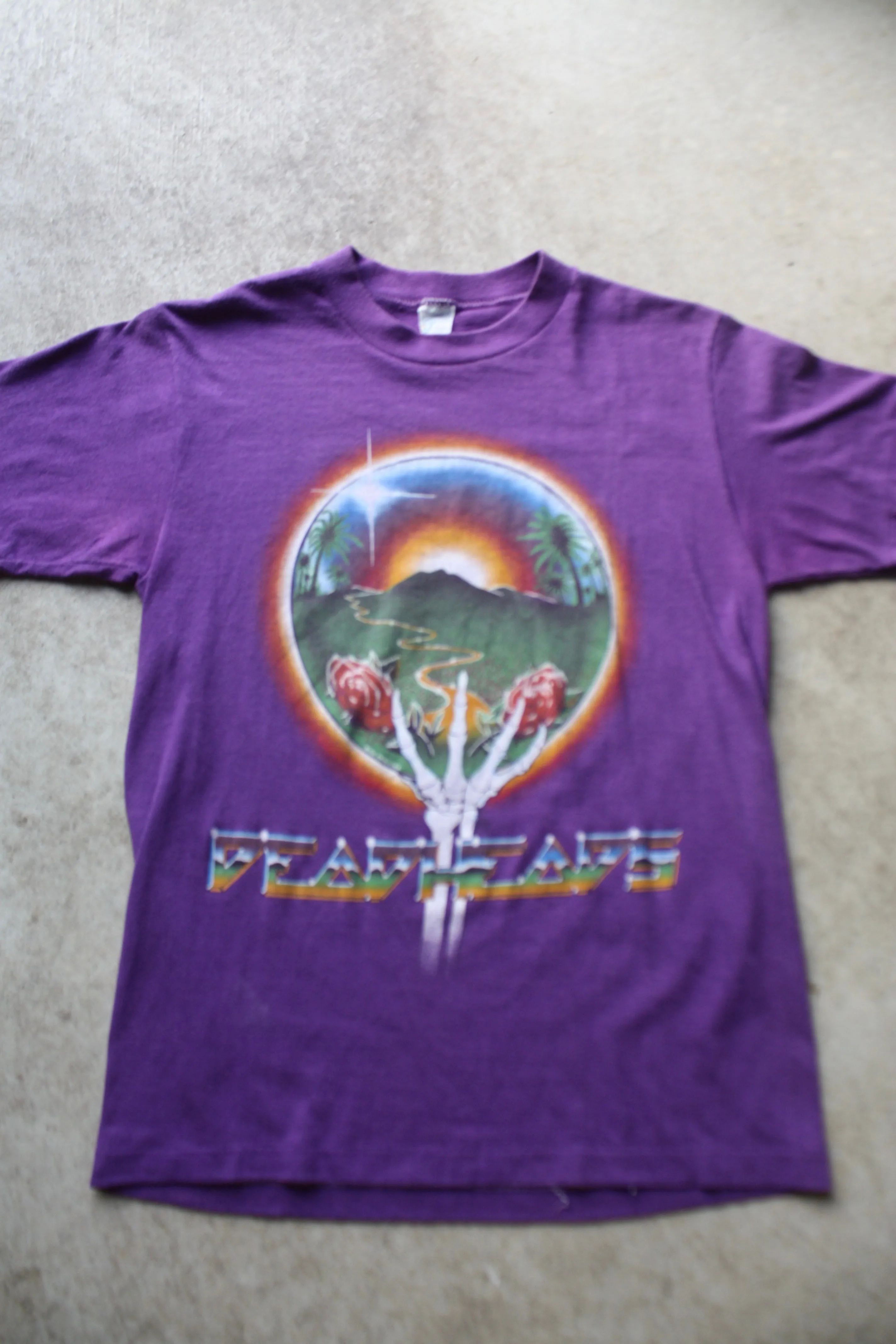 Purple Grateful Dead 1983 Summer Tour Shirt