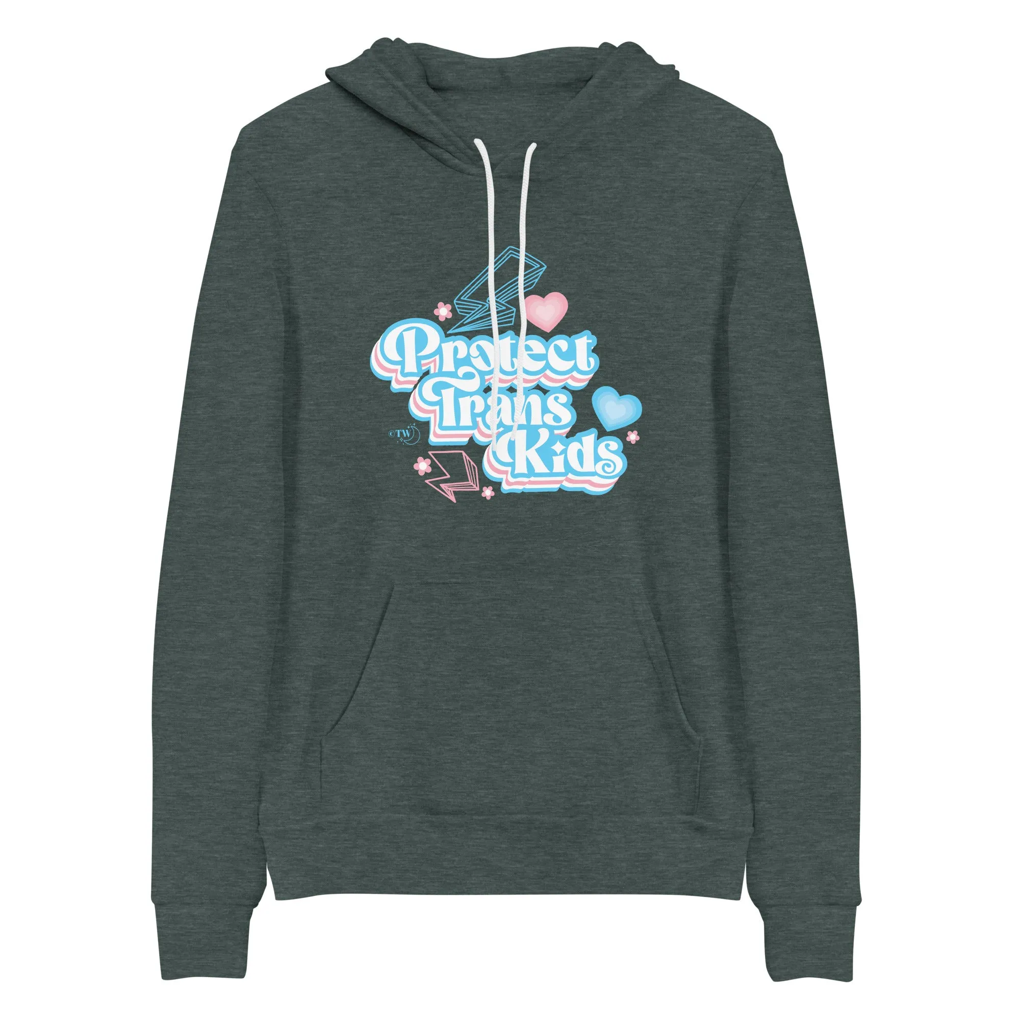 Retro Protect Trans Kids Hoodie