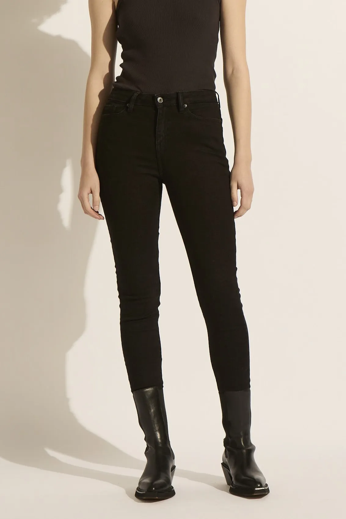 SALE - Harriet High Rise Skinny Jean - Black