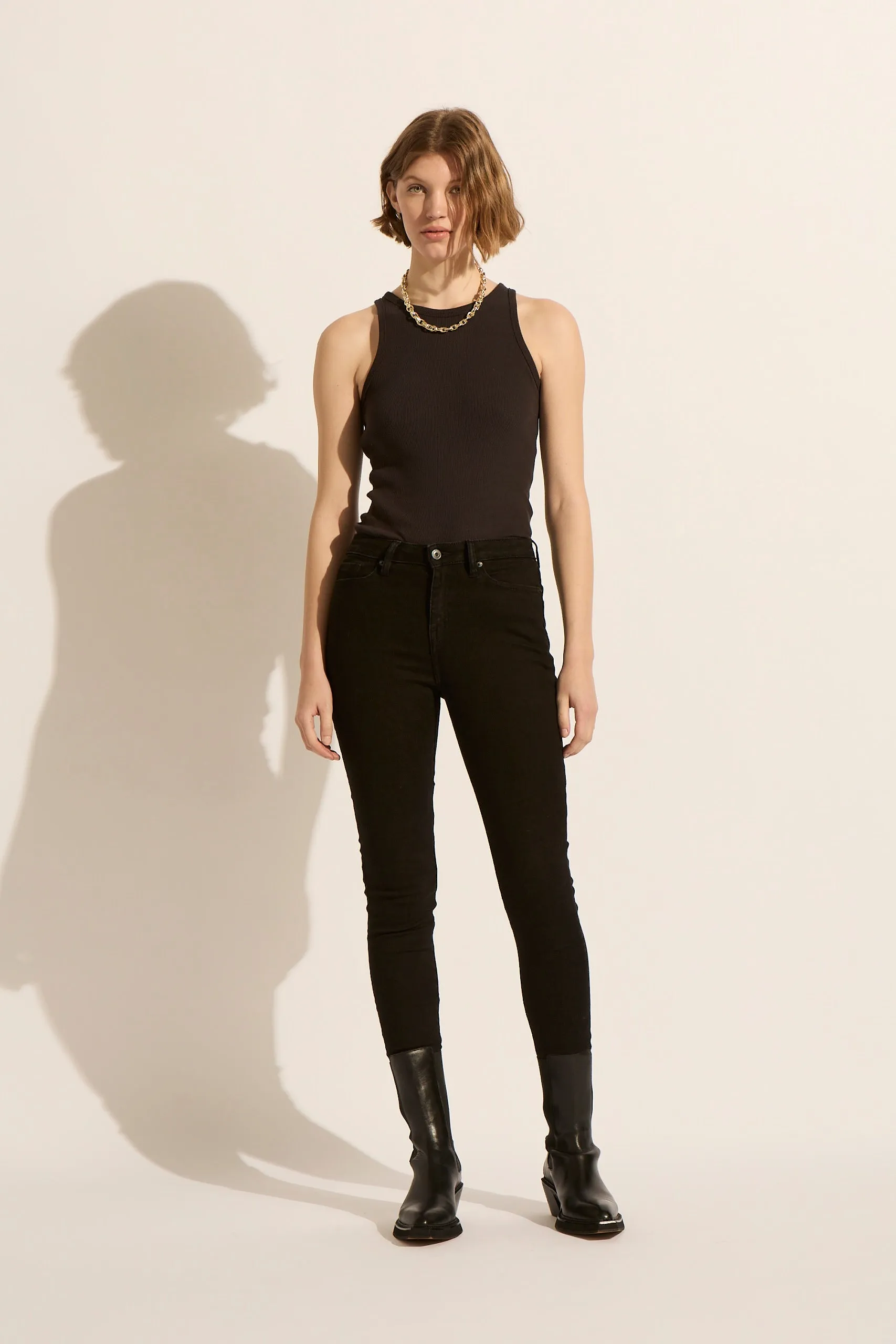 SALE - Harriet High Rise Skinny Jean - Black