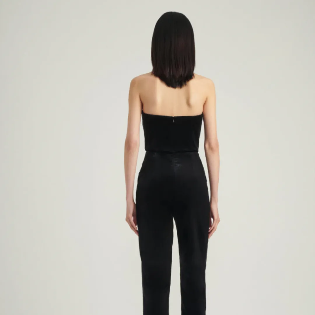 Saloni Sabine Jumpsuit - Black