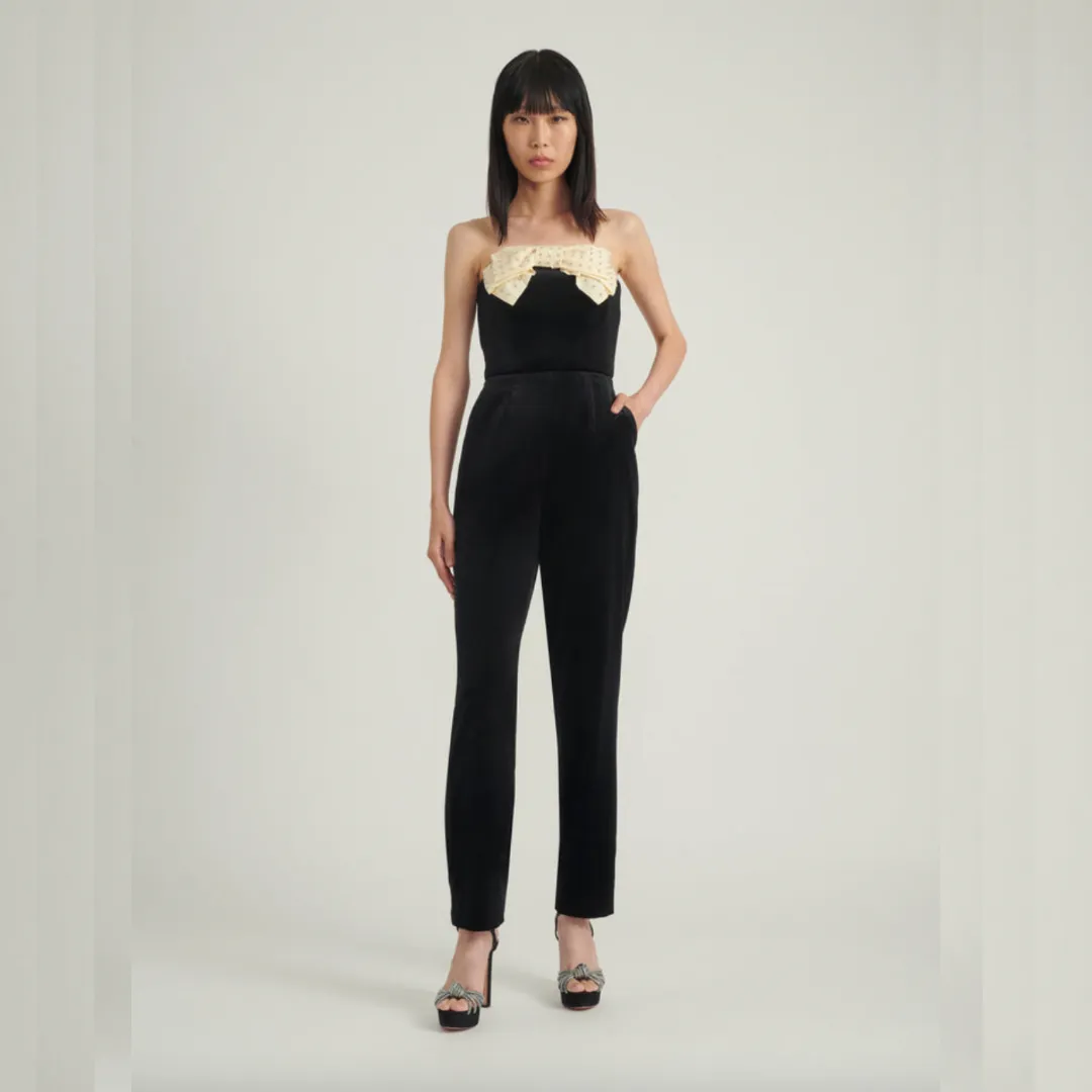 Saloni Sabine Jumpsuit - Black