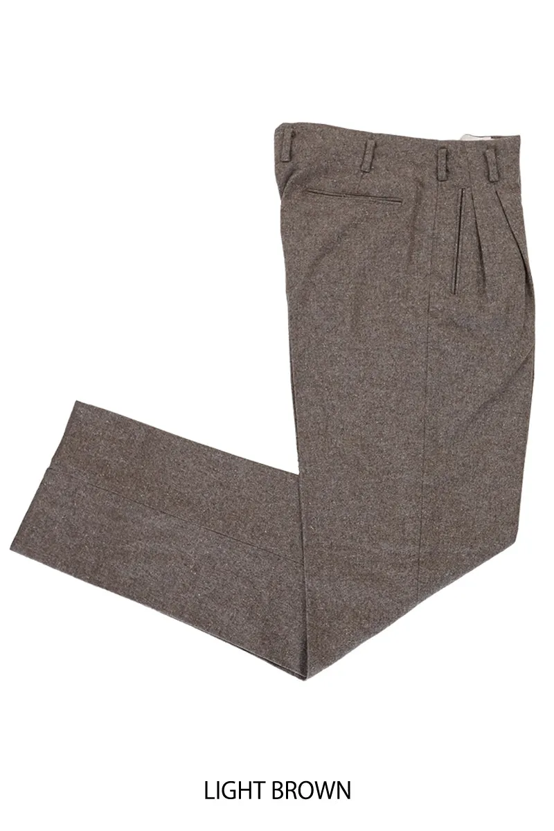 Silk-Nep Tweed Two Tack Trousers