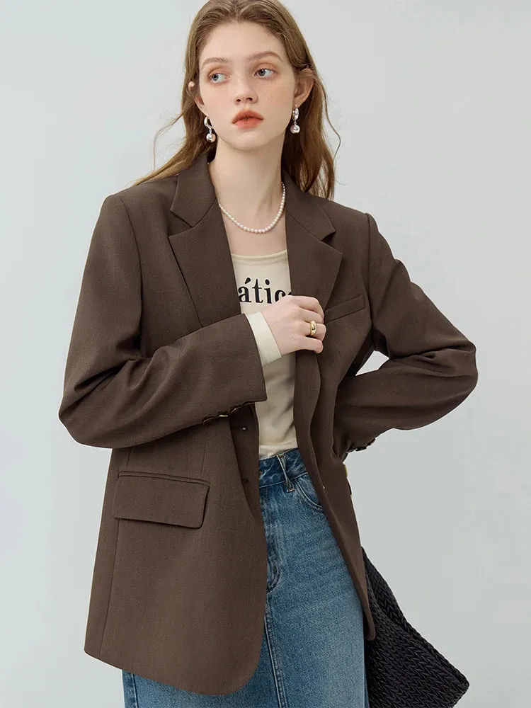 Simple Temperament Casual Popular All-match Loose Autumn New Chic Comfortable Coat