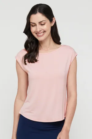 Spade Bamboo Tee - Pale Pink