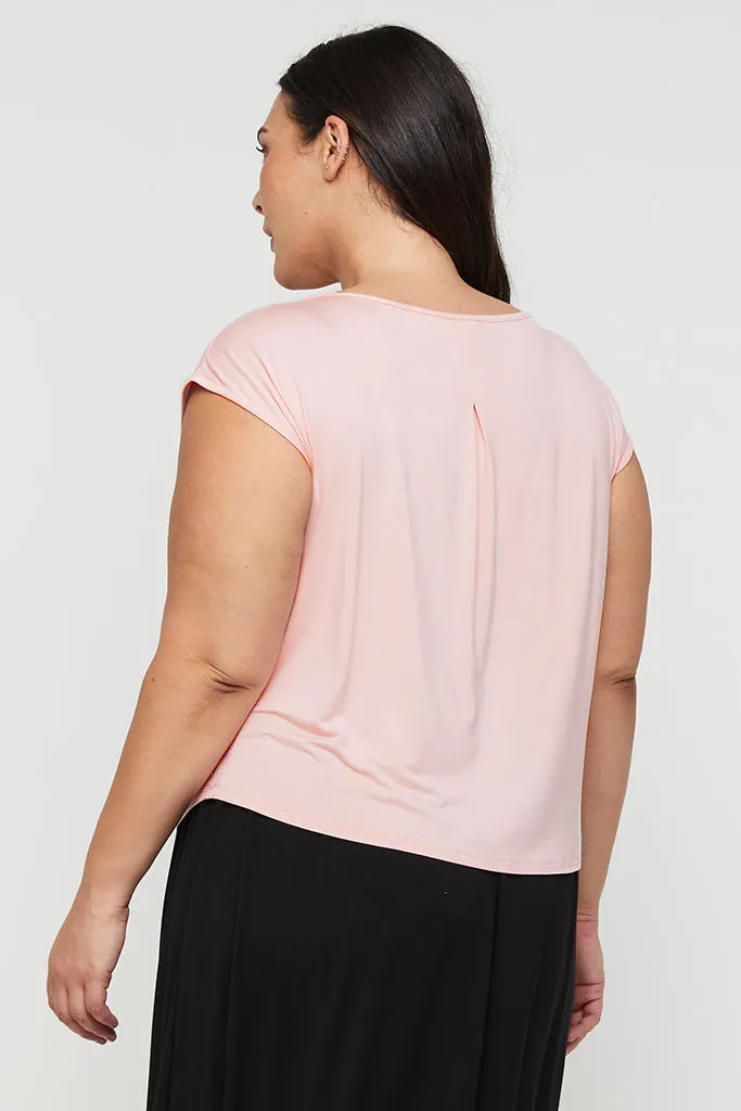 Spade Bamboo Tee - Pale Pink