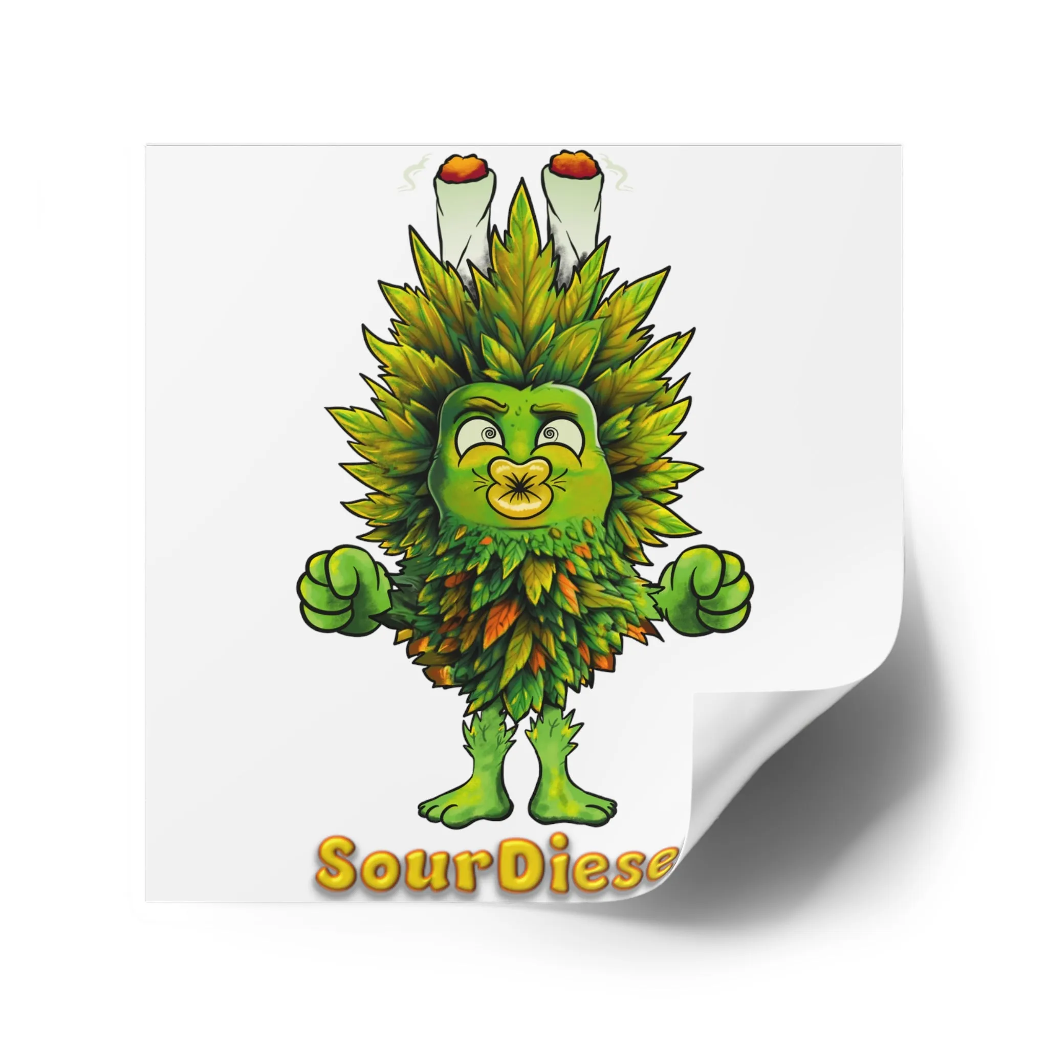 Square Stickers Alpha H2H SourDiesel