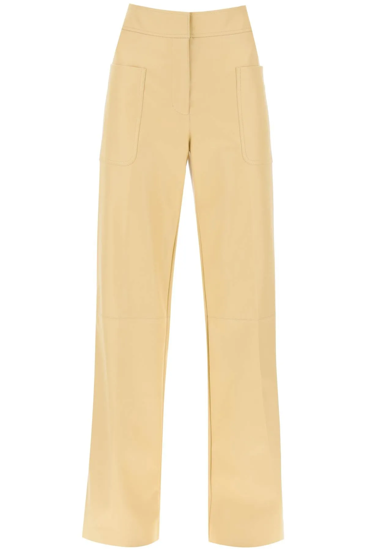 Stella mccartney wide leg pants in vegan leather