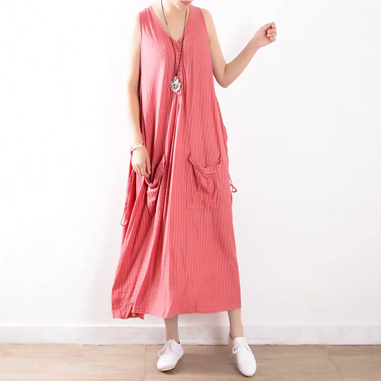 Strap casual summer Women Dresses long women dresses With Pockets AMT962332