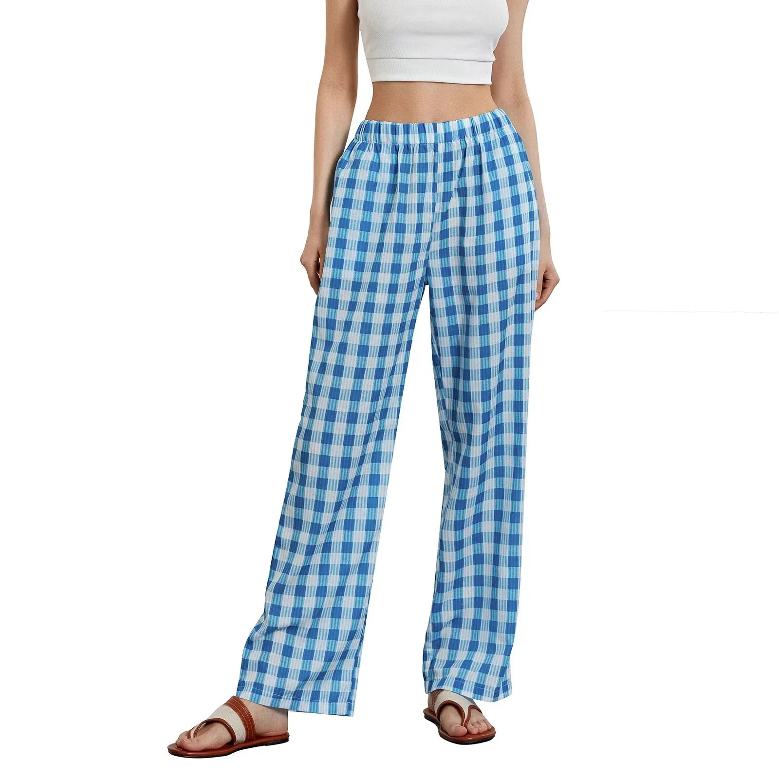 Striped Lounge Loose Fit Elastic High Waist Wide Leg Pop Going Out Streetwear Y2K Pants