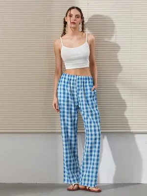 Striped Lounge Loose Fit Elastic High Waist Wide Leg Pop Going Out Streetwear Y2K Pants