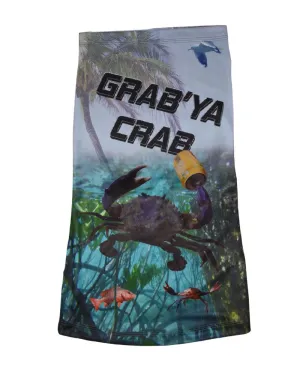 Sun Protective Outdoor Neck Scarf / Face Mask - Grab Ya Crab