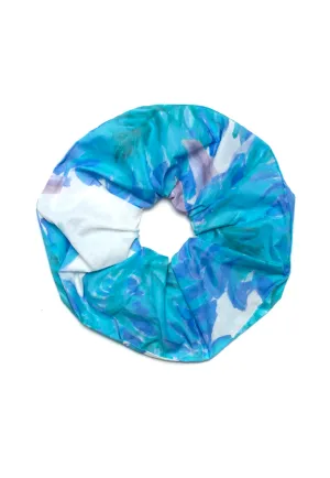 Susie Cotton Scrunchie in Indigo Palm