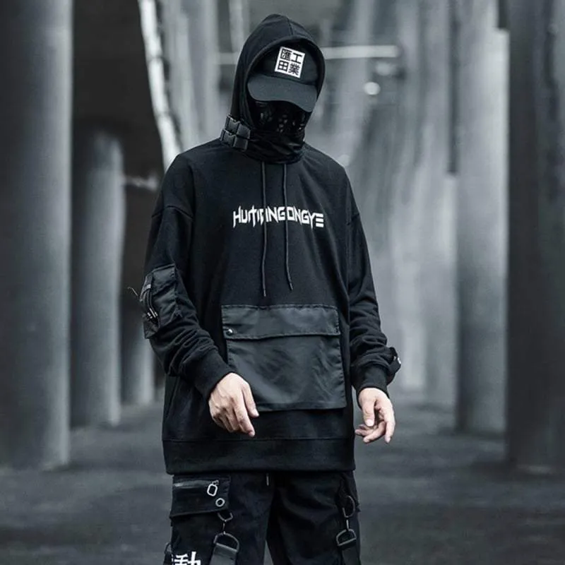 Techwear Hoodie with a Front Pocket