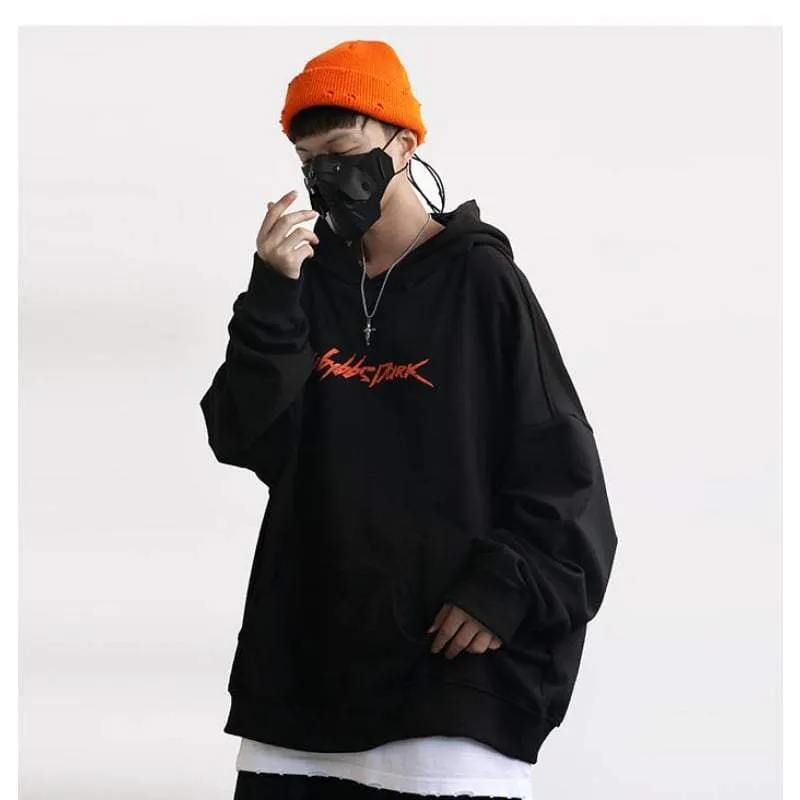 Techwear Hoodie with Reflective Logo