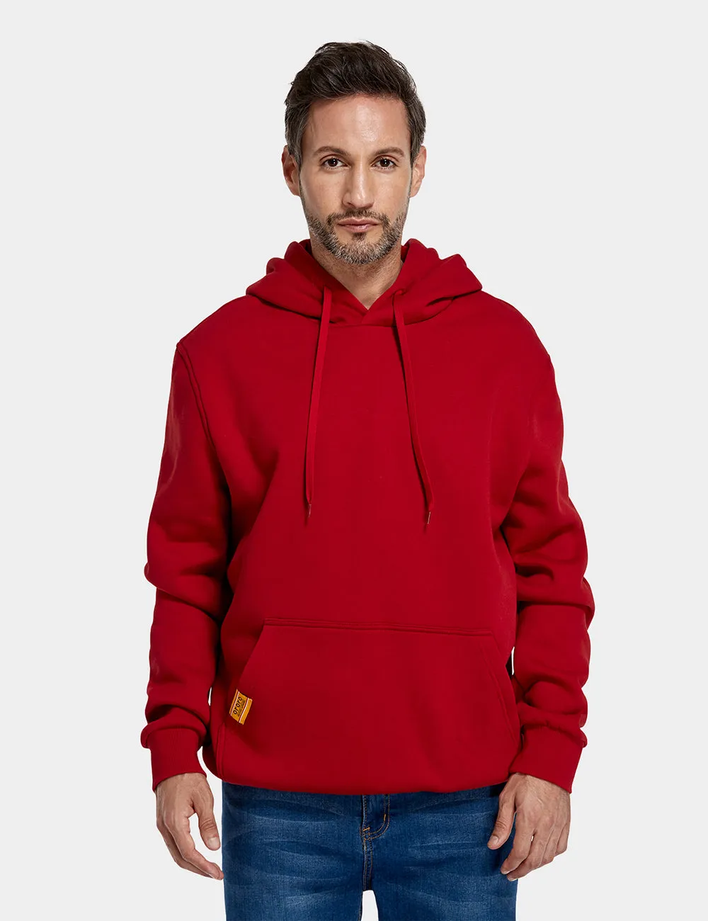 Unisex Heated Pullover Hoodie With Heating On Pocket