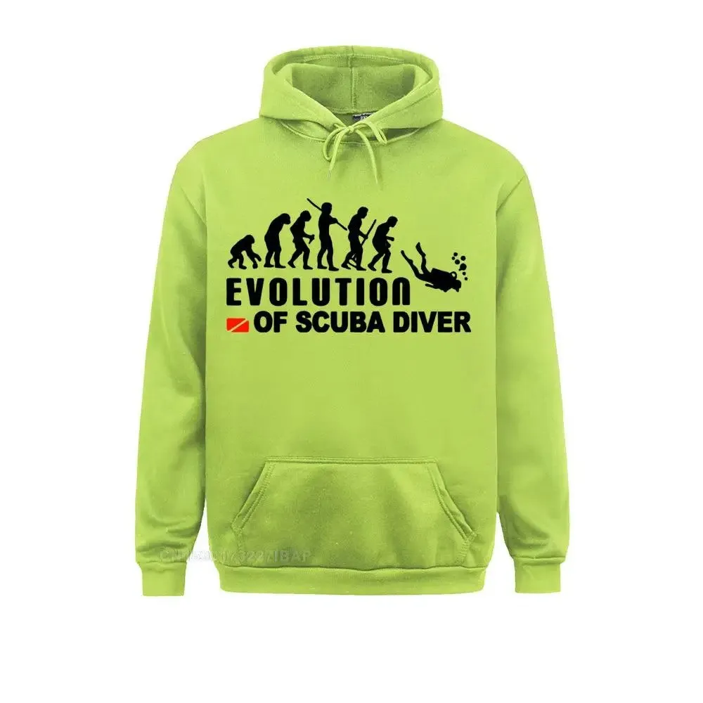 Unisex Hoodie: Evolution Of Scuba Diver