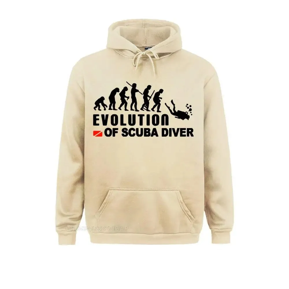 Unisex Hoodie: Evolution Of Scuba Diver