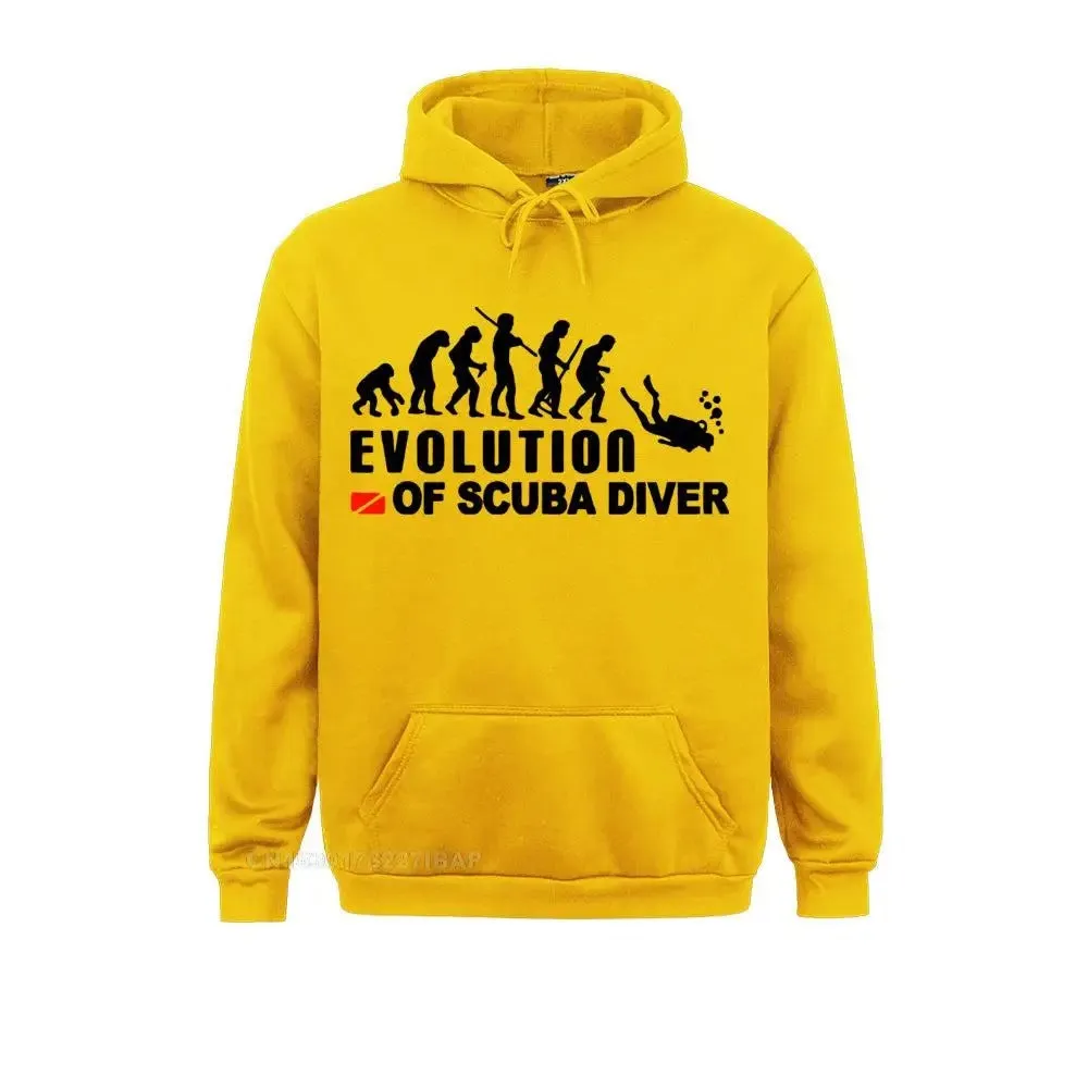 Unisex Hoodie: Evolution Of Scuba Diver