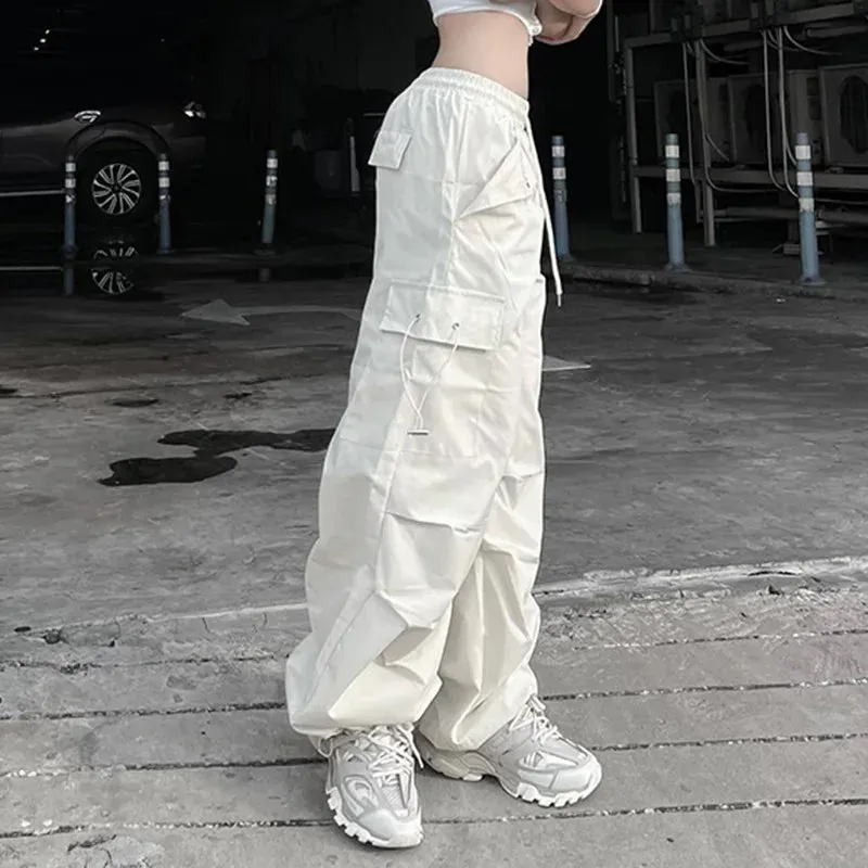 Vintage Cargo Pants Women Oversize High Street Fashion Baggy Casual Wide Leg Jogger Pants