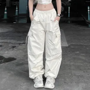 Vintage Cargo Pants Women Oversize High Street Fashion Baggy Casual Wide Leg Jogger Pants