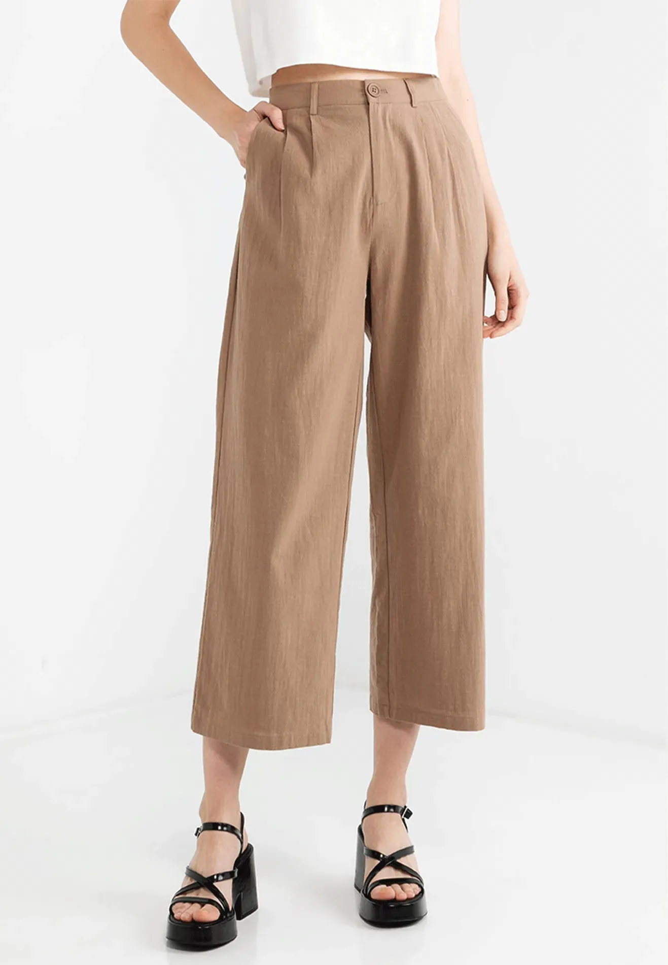 VOIR JEANS Hey Summer Collection: Casual Linen Wide Leg Pants