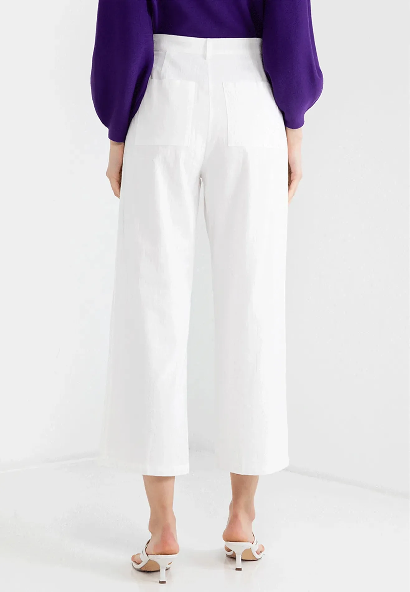 VOIR JEANS Hey Summer Collection: Casual Linen Wide Leg Pants