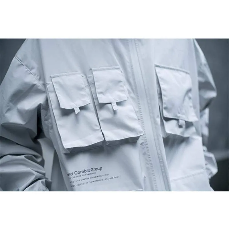 White Techwear Jacket