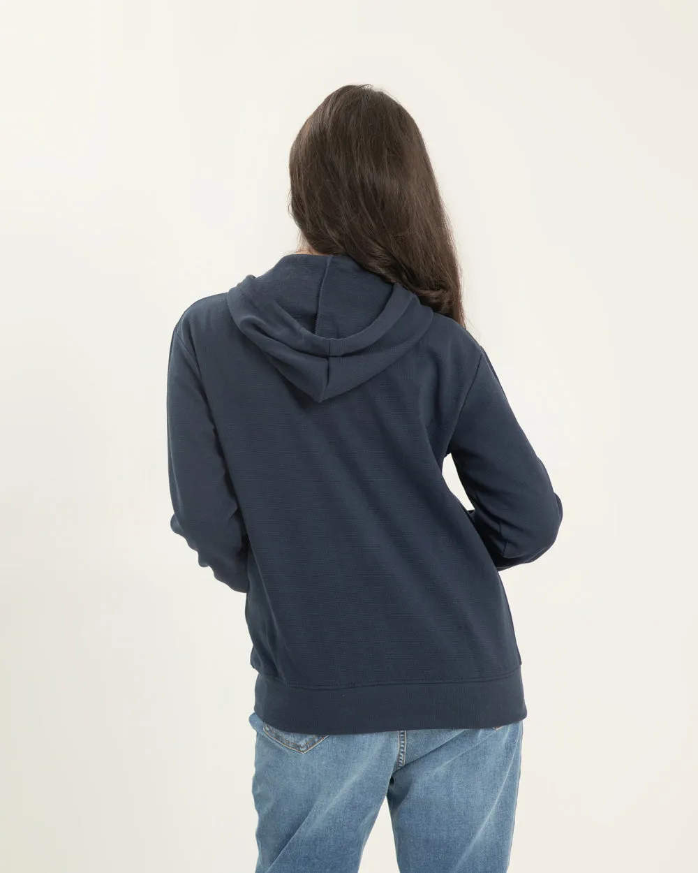 Women Basic Zipper Hood