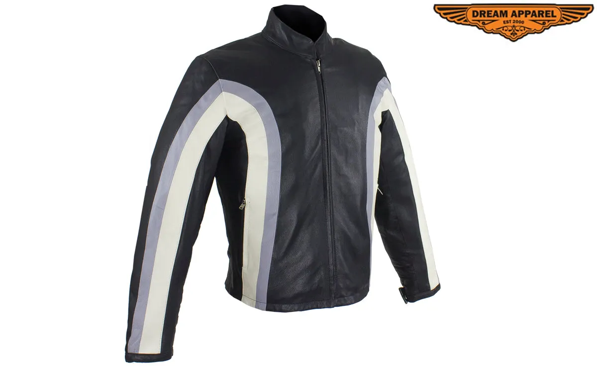 Women Jacket  White Stripes